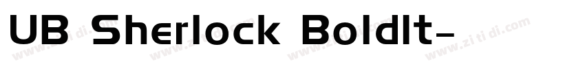 UB Sherlock BoldIt字体转换